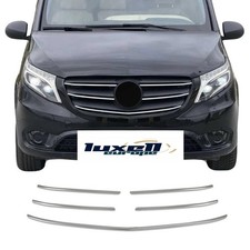 Chrome Front Grill 5 pcs Stainless STEEL For Mercedes VITO W447 FACELIFT 2019-UP