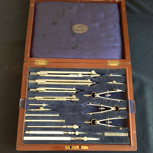 Antique mahogany cased set - antique,