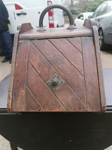 Antique ornate wooden coal - ornate,
