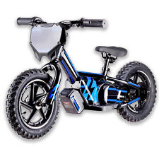 12" KIDS ELECTRIC BALANCE BIKE 200w BLUE WITH QUICK CHANGE BATTERY Age 3-6 Years