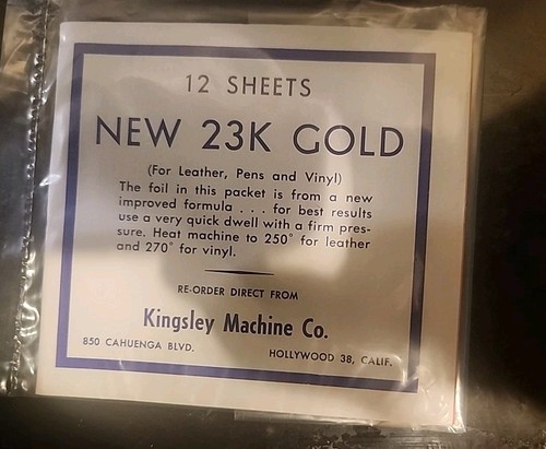 23k gold foil sheets - , from