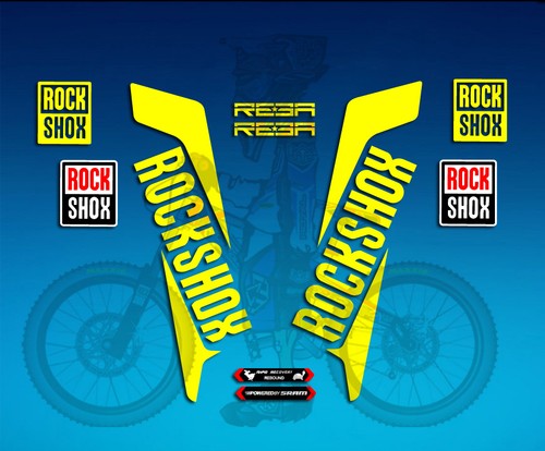 Stickers fork rockshox reba - fork,