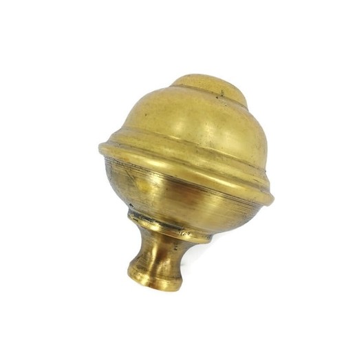 Hollow brass bed knob - knob, 3"