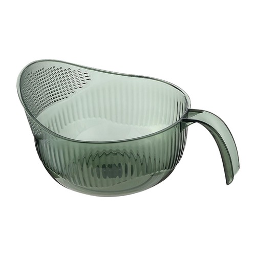 Rice washing bowl with drain - washing,
