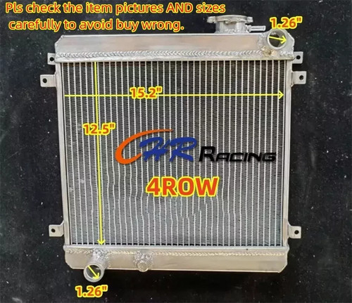 4row aluminum radiator - 4row, for