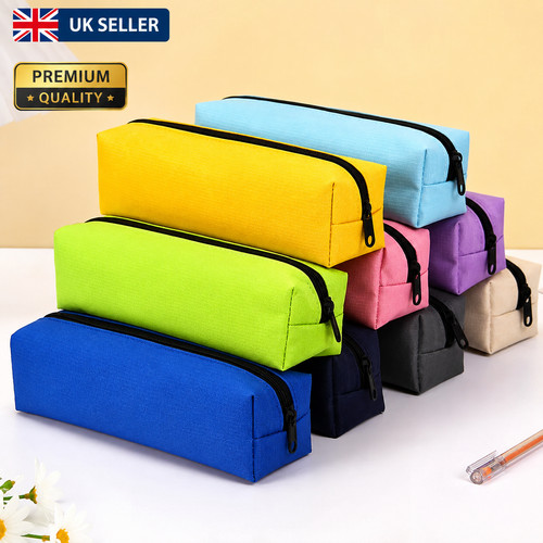 Portable large pencil case zip - case,