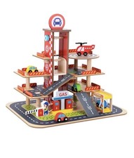 4 Storey Wooden Garage Toy