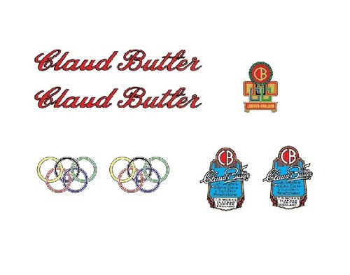Claud butler bicycle - butler, decals