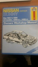 haynes manual nissan datsun sunny may 1982 to 1986
