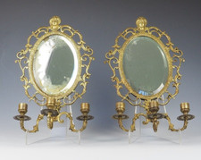 Bronze Girandole Candle Sconce