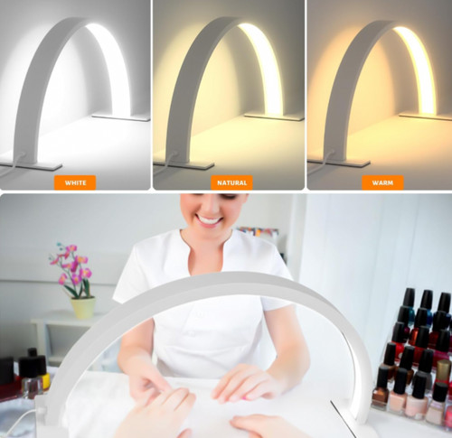 Half moon lamp for nail - for, desk