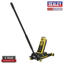 Sealey 3040AY Premier Trolley Jack 3 Tonne Ton Rocket Lift Orange Car Van Garage
