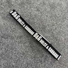 Y2K vintage Dolce & Gabbana belt spell out canvas leather black white