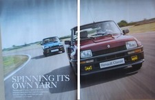 Original CSC 2019 magazine article: Mk1 RENAULT 5 GORDINI TURBO & TURBO 2