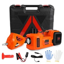 Electric 12V Car Jack 3T 5T Jack Lift & Impact Wrench & Tyre Inflator Air Pump