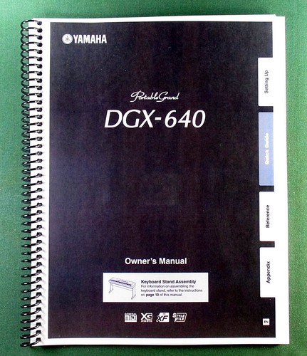 Yamaha dgx 640 instruction - yamaha, dgx-640