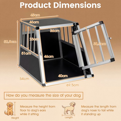 Aluminum dog transport box - dog,