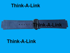 DARK BLUE Leather Suede Watch