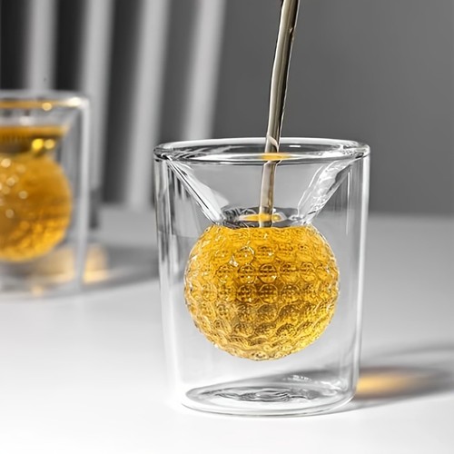 Funny golf ball glass - glass, cup