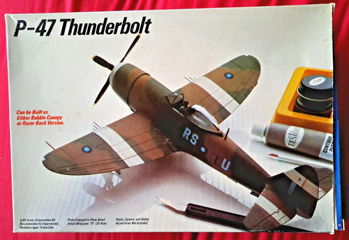 Testors 47d thunderbolt - 1:48, p-47d