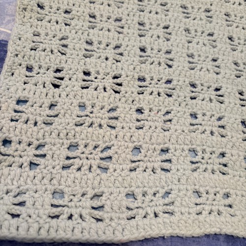 Vintage crochet baby blanket - vintage,