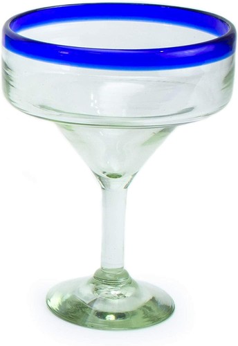 Vintage blue swirl art blown - swirl,