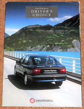1993 VAUXHALL Brochure inc Calibra Nova GSi Astra GSi Carlton GSi Cavalier Turbo