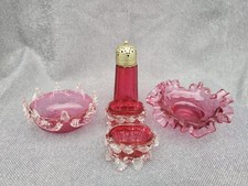 5 Antique Victorian Cranberry