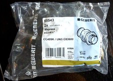 2x Geberit 65543 Mapress ø22mm CC499K / UNS C83600