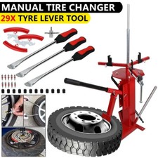 Manual Tyre Changer Motorcycle Motorbike Car Bead Breaker + Tyre Lever Tool Set