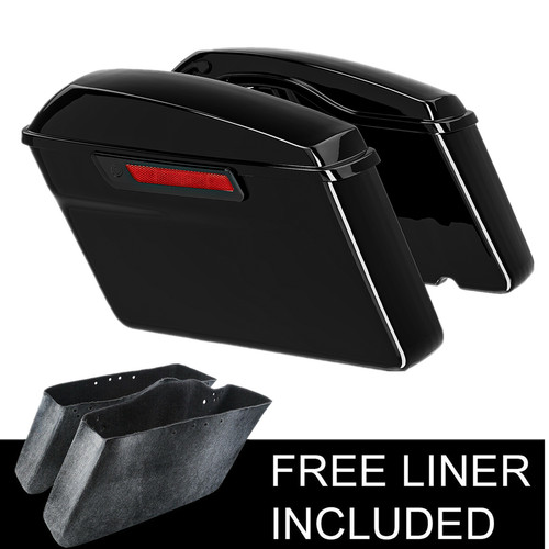 Vivid black hard saddle - vivid, bags
