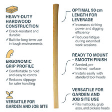 36in 90cm HARDWOOD REPLACEMENT