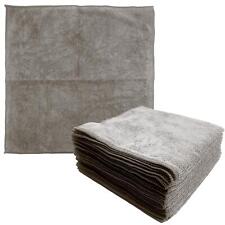 Microfibre Cloths 40x40 Cleaning Drying 10x Kitchen Window Car Wiping Large Grey