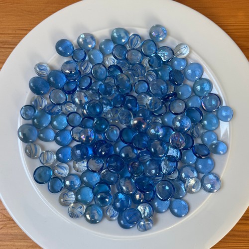 Decorative glass pebbles - glass,