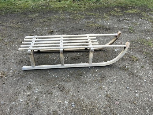 Vintage wooden sleigh - wooden, sledge