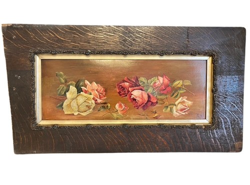 Antique 1909 oil painting - antique,