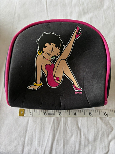 Betty boop black pink fabric - boop,