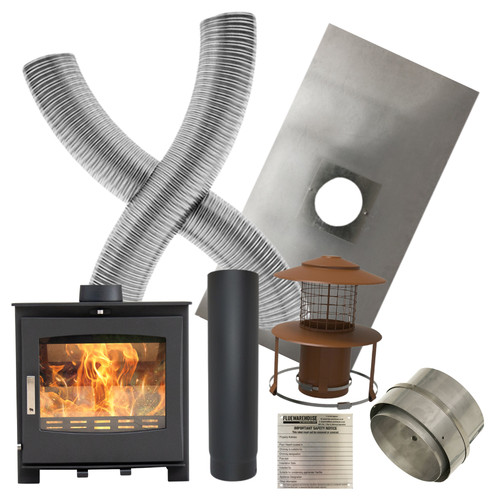 Wood burning stove flue - wood,
