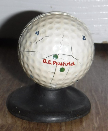 Antique golf ball card - golf, display