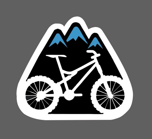 Mountain biking sticker trails - biking,