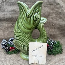 Vintage Ceramic Fish Glug Jug