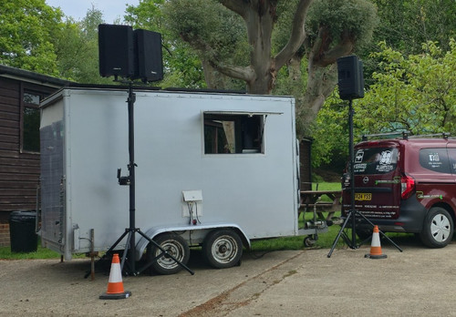 Outdoor event support trailer
