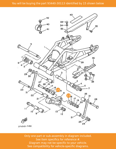 Yamaha circlip 93440 30113 - circlip,, 93440-30113