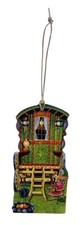 Gypsy Caravan Christmas Tree Decoration - Bow Top Gypsy Caravans WT52-D