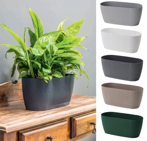 Trough plant pot long plastic - trough,
