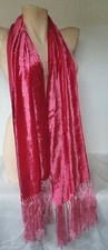 Valentino theatrical pink viscose and silk scarf. Made in Italy. our ref A2