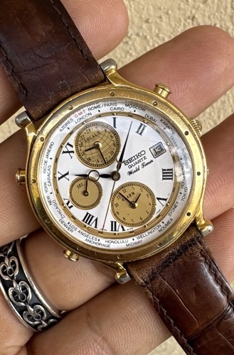 Seiko 5t52 7a19 - seiko, timer