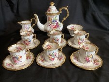 Hammersley "Lady Patricia" Coffee Set 15 Pieces Fantastic Condition