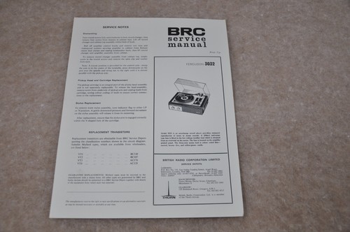 Brc ferguson 3032 - 3032, record