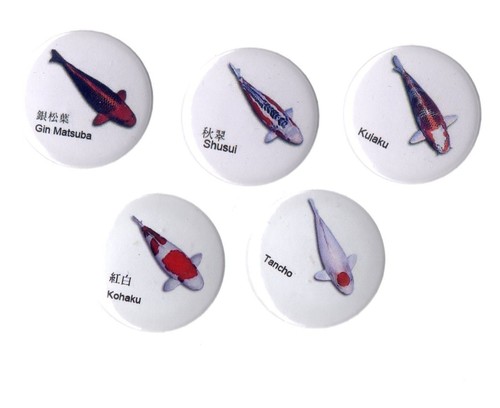 Koi fish badge - fish, sanke